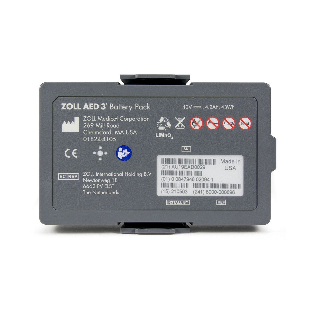 OEM Non-Rechargeable LiMnO2 Battery for Zoll AED 3 (OEM# 8000-000696)