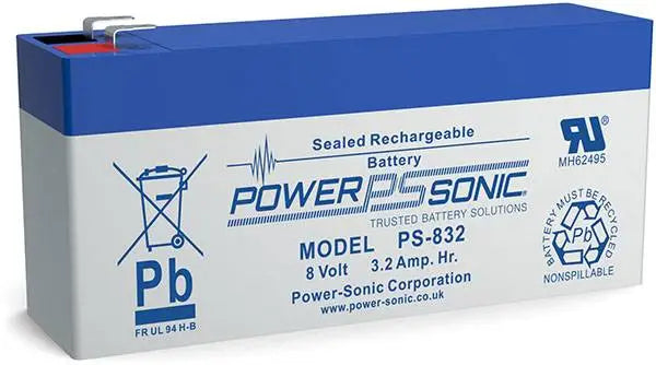 Power-Sonic 8.0V 3.2AH SLA Battery (PS-832)