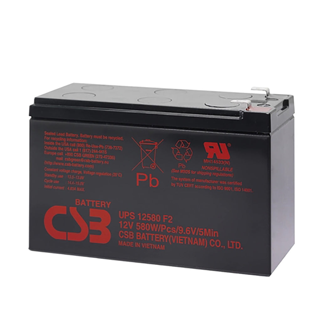 CSB 12.0V 580W High Rate SLA Battery (UPS12580F2FR)