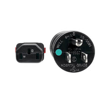 10 Amp NEMA 5-15P to Locking IEC C13 Green Dot Hospital-Grade Power Cord (18 AWG) - TrippLite Series