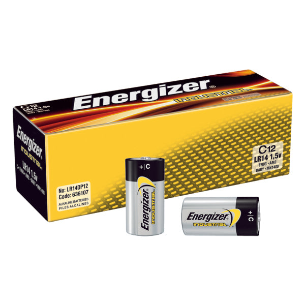 Energizer Industrial C Size Alkaline Battery
