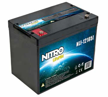 NITRO 12.8V 105.0AH LiFePO4 Battery (replaces Group 27 AGM Batteries)