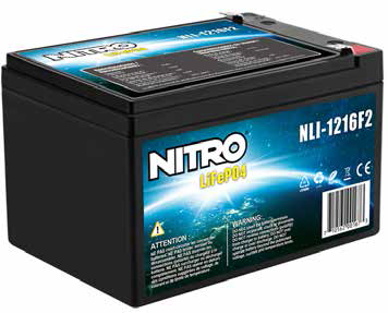 NITRO 12.8V 16.0AH LiFePO4 Battery