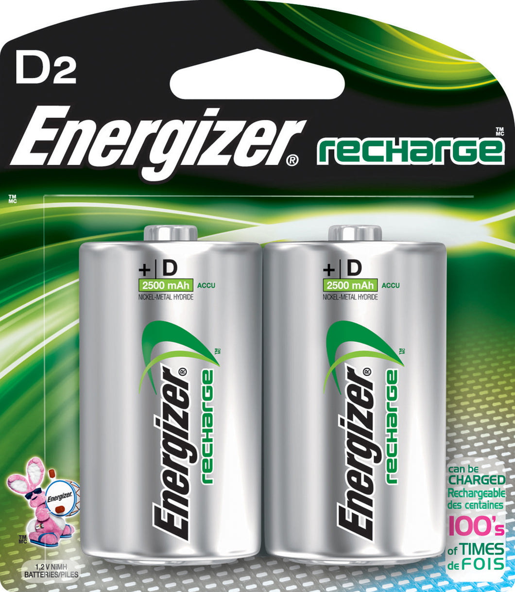 Energizer Recharge Power Plus D Batteries