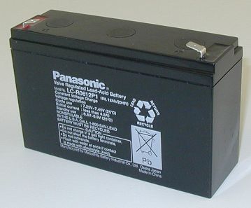 6V 12AH SLA BATTERY (LCR6V12P)