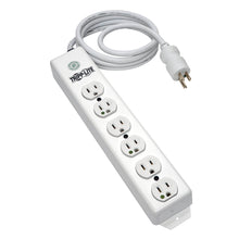 Tripp Lite Medical-Grade Power Strip, UL 1363, 6 Hospital-Grade Outlets, Antimicrobial, 15 ft. (4.57 m) Cord